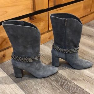 WHBM grey boots size 9 with bling nearly new